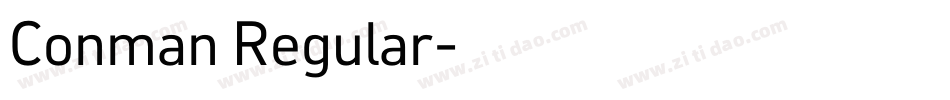 Conman Regular字体转换